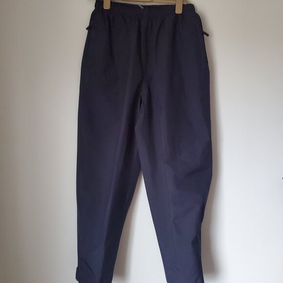 Women's Size 12 Snow Pants Outdoor Pockets Stretch Waist Navy Workwear Activity - Picture 2 of 9